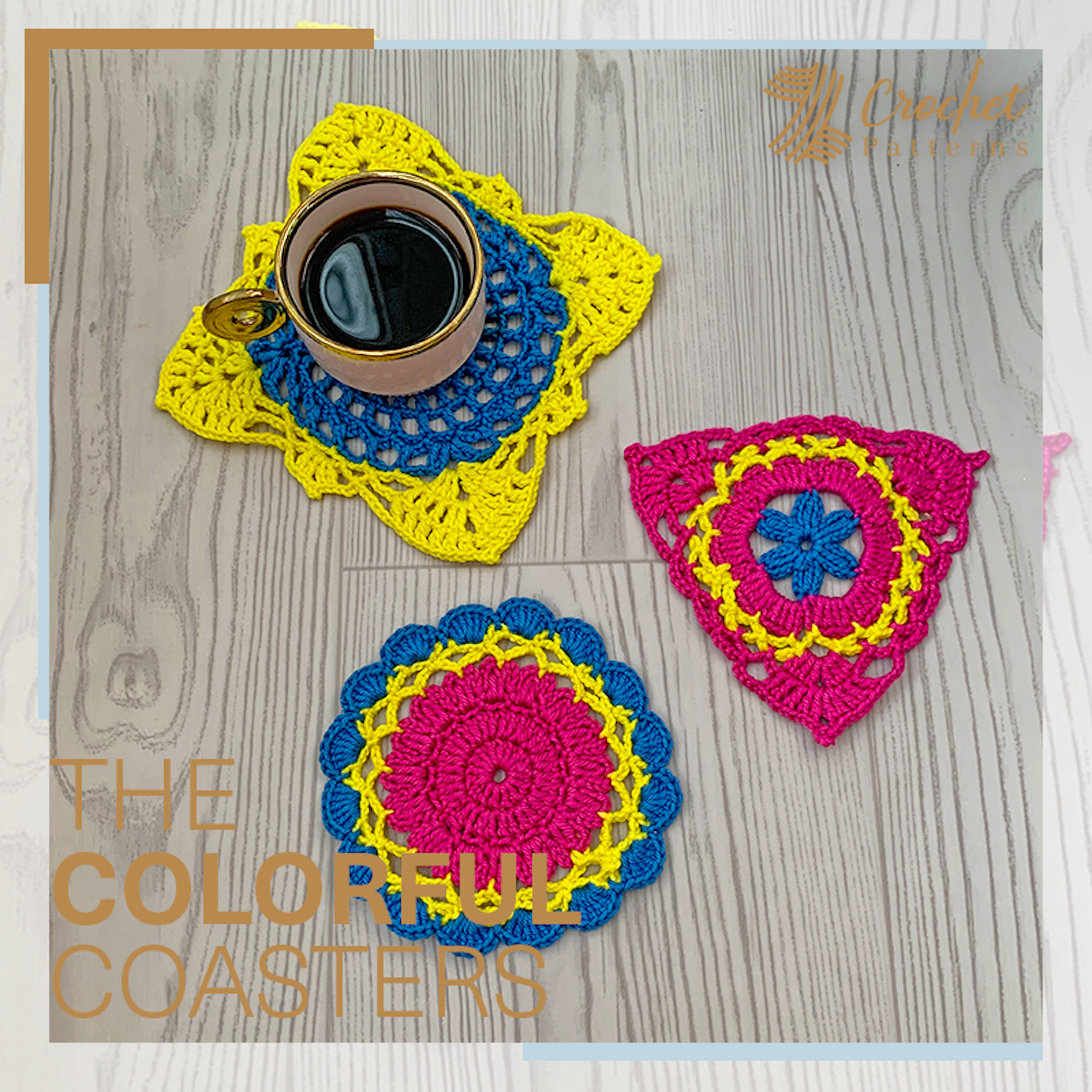 COLORFUL COASTERS PATTERN CHART 