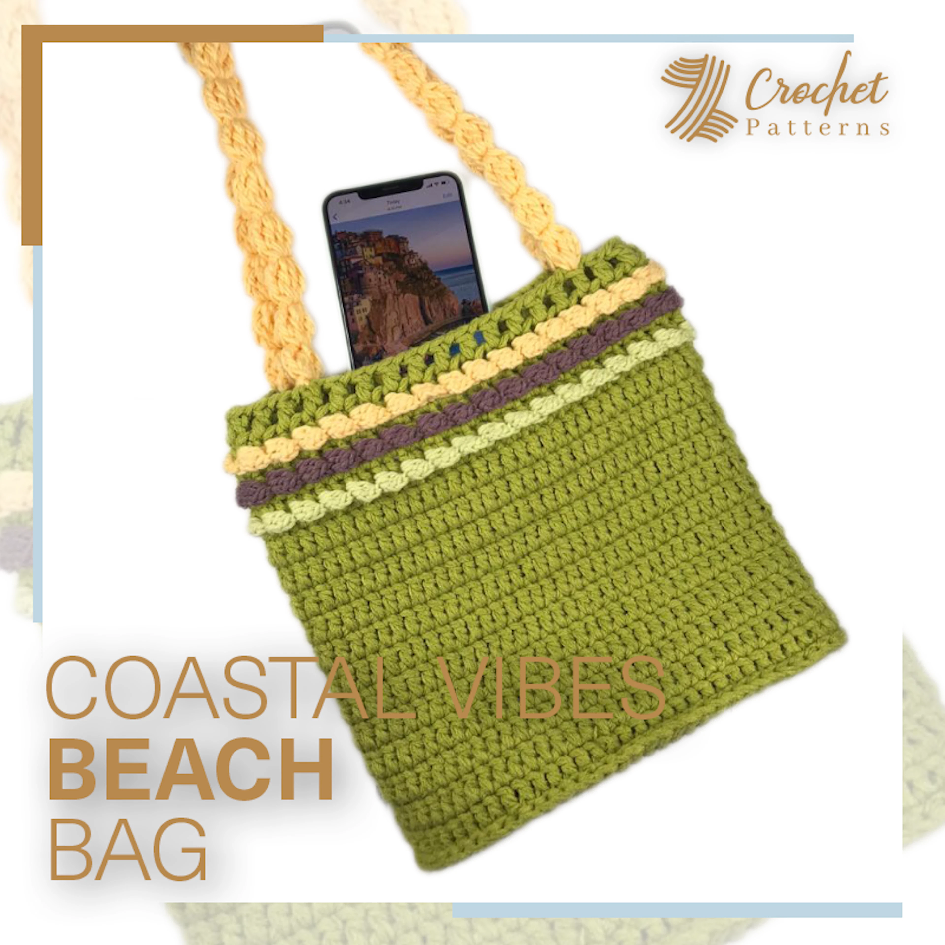 Coastal Vibes Beach Bag Pattern Chart 