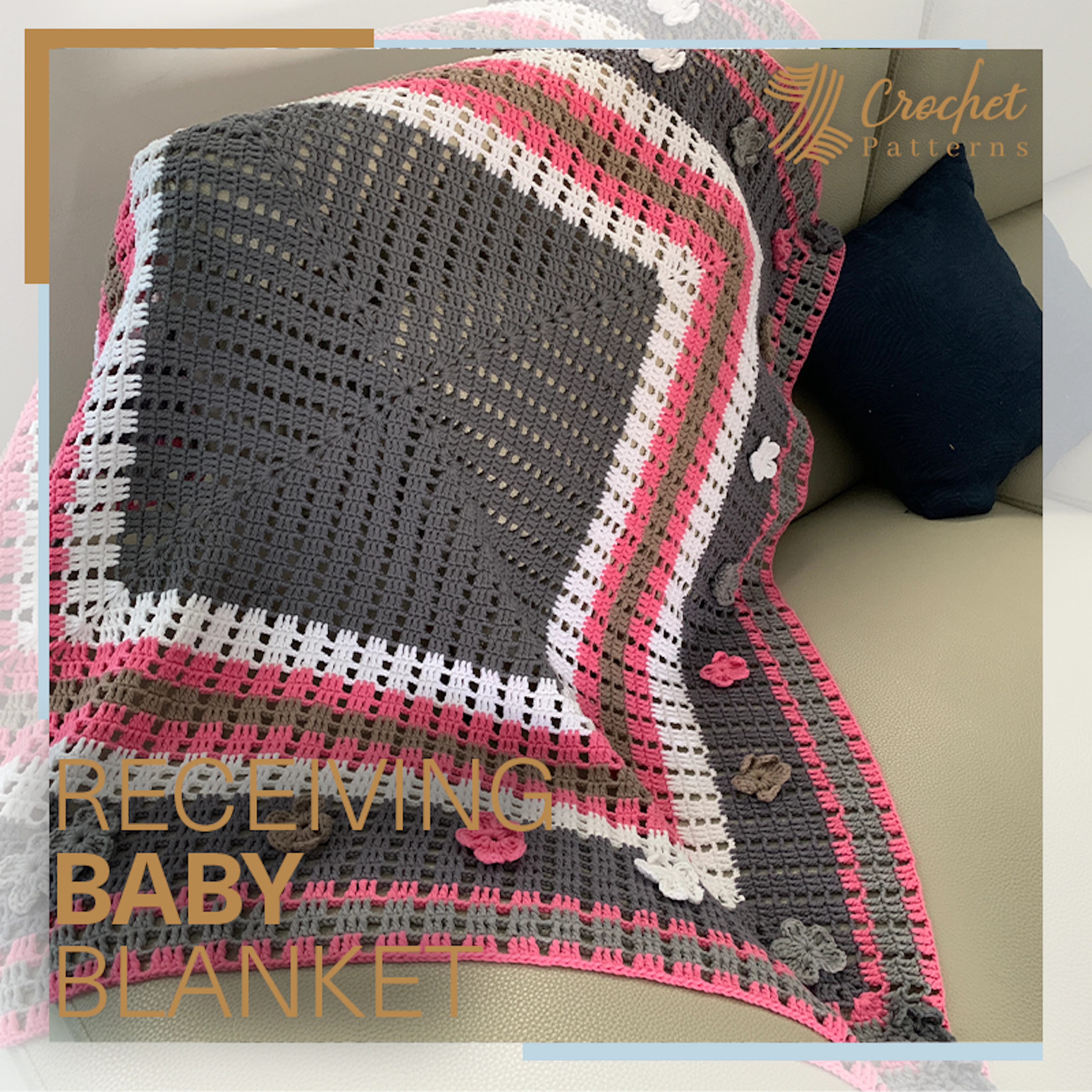 Receiving Baby Blanket Crochet Pattern 
